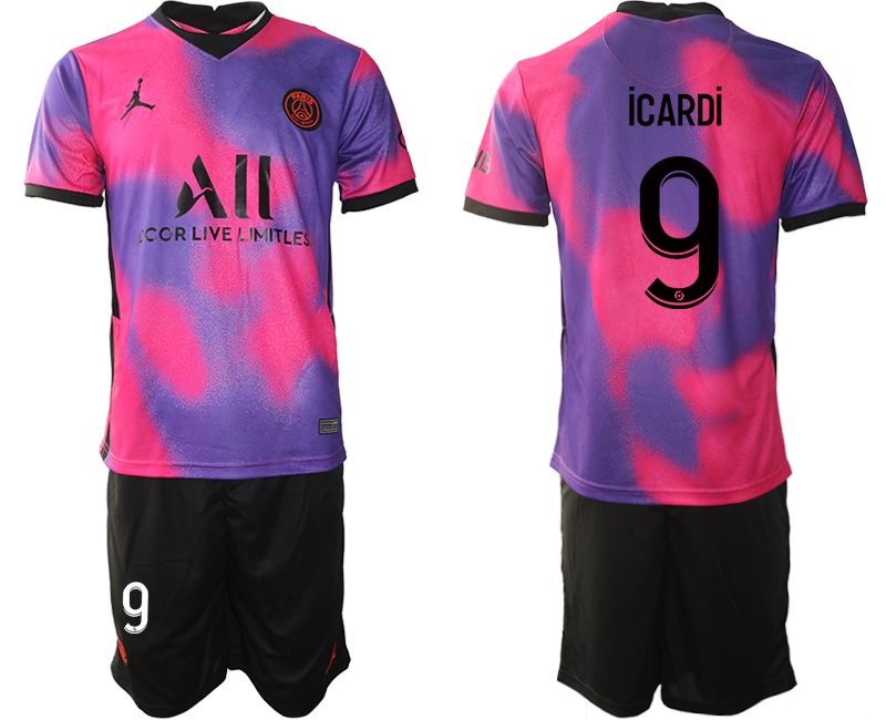 Men 2020-2021 Club Paris St German away purple #9 Soccer Jersey->customized soccer jersey->Custom Jersey